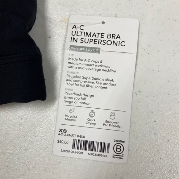 NWT Athleta Ultimate Bra in Supersonic A-C - Picture 3 of 5
